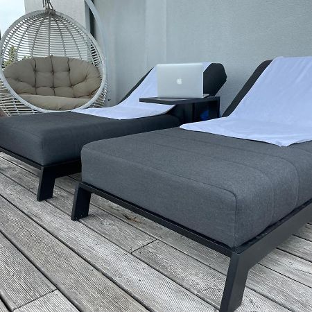 Sea View Penthouse Terrace Palanga Old Town Apartment Ngoại thất bức ảnh
