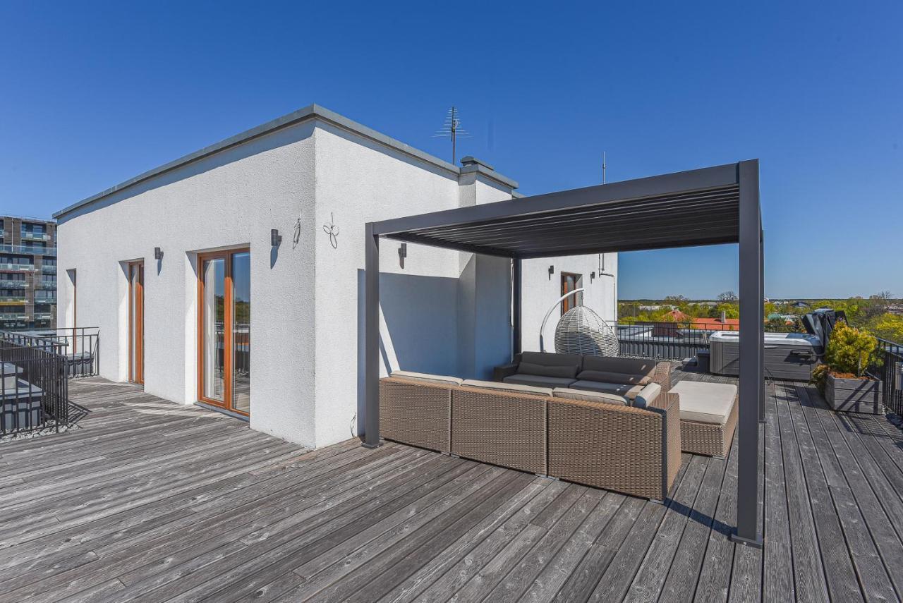 Sea View Penthouse Terrace Palanga Old Town Apartment Ngoại thất bức ảnh