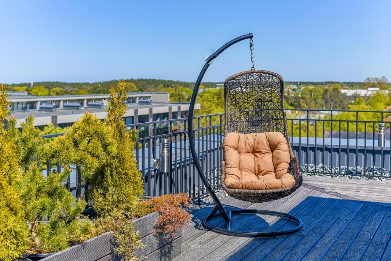 Sea View Penthouse Terrace Palanga Old Town Apartment Ngoại thất bức ảnh