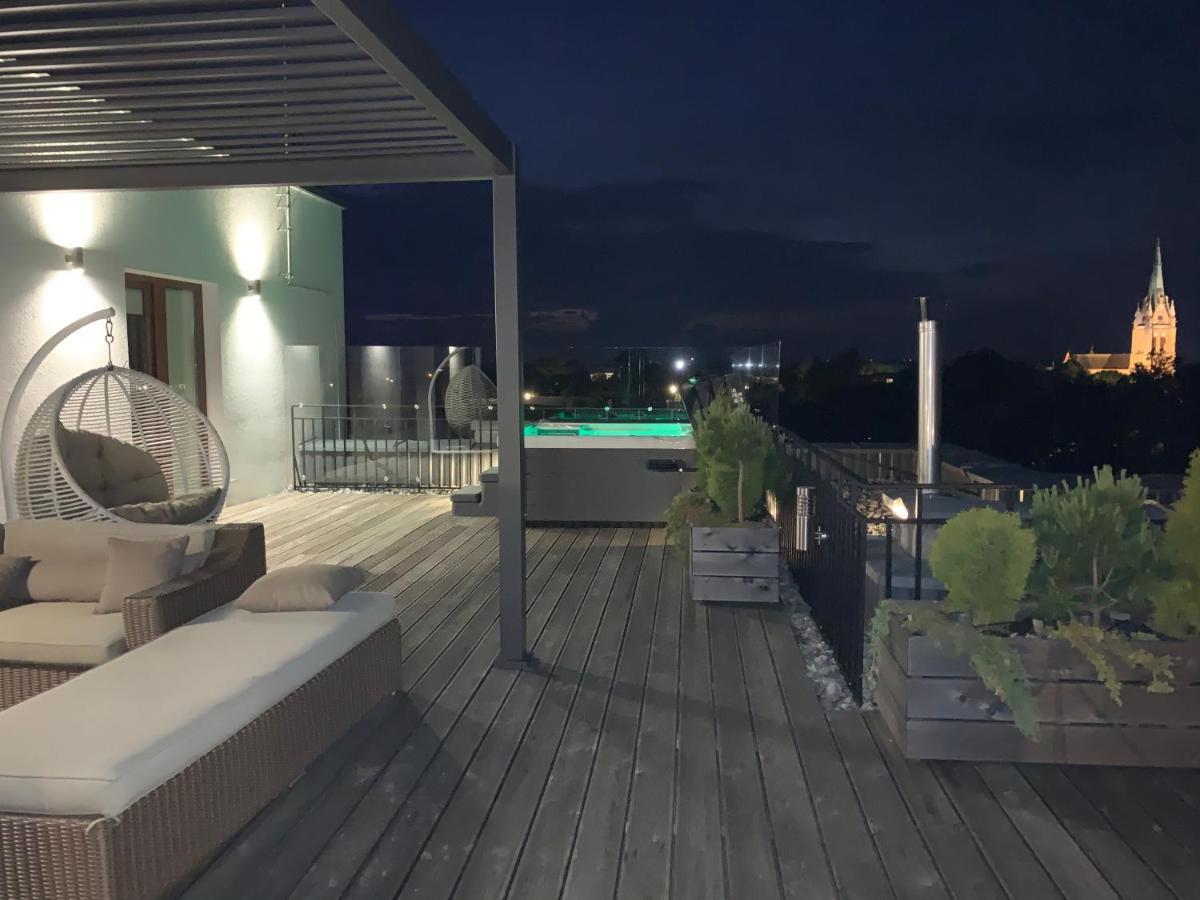 Sea View Penthouse Terrace Palanga Old Town Apartment Ngoại thất bức ảnh