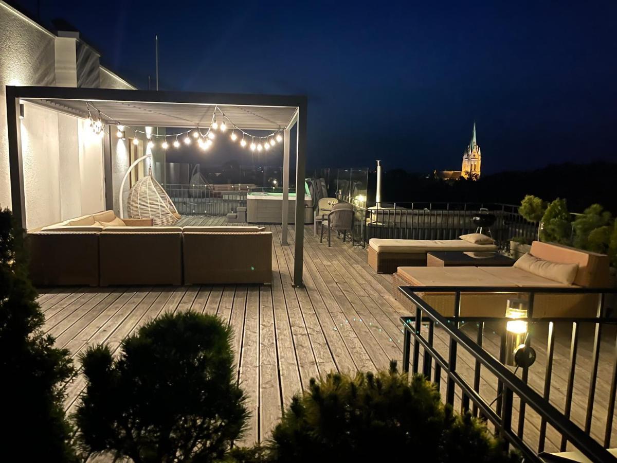 Sea View Penthouse Terrace Palanga Old Town Apartment Ngoại thất bức ảnh