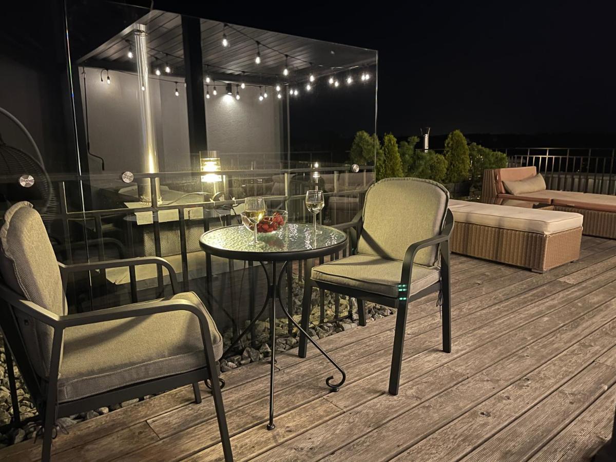 Sea View Penthouse Terrace Palanga Old Town Apartment Ngoại thất bức ảnh