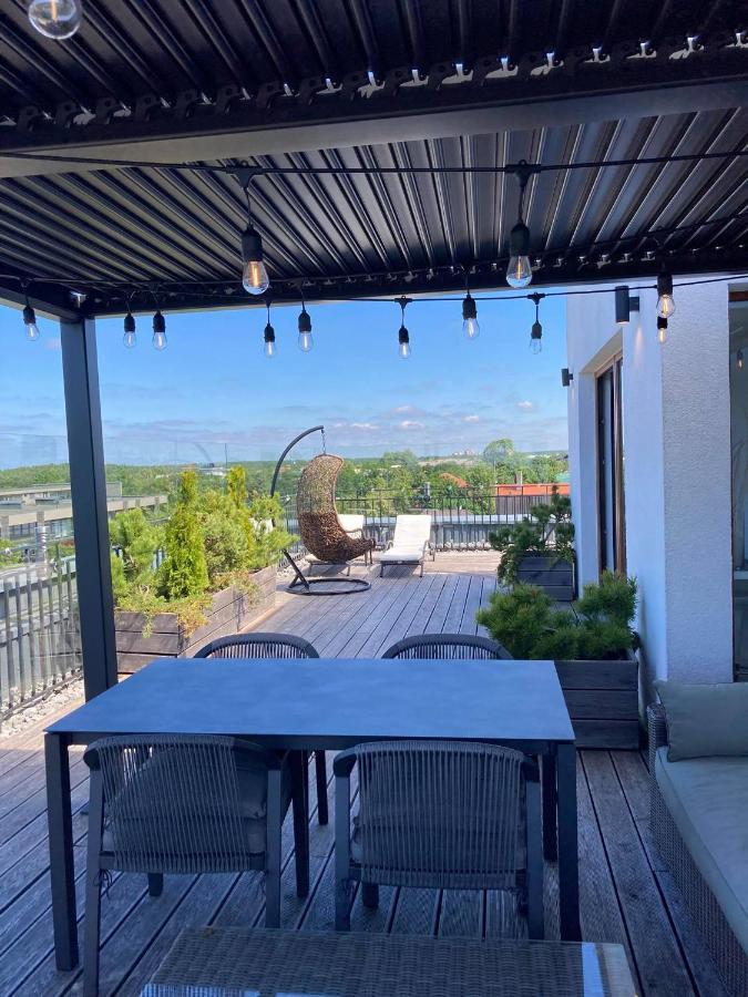 Sea View Penthouse Terrace Palanga Old Town Apartment Ngoại thất bức ảnh