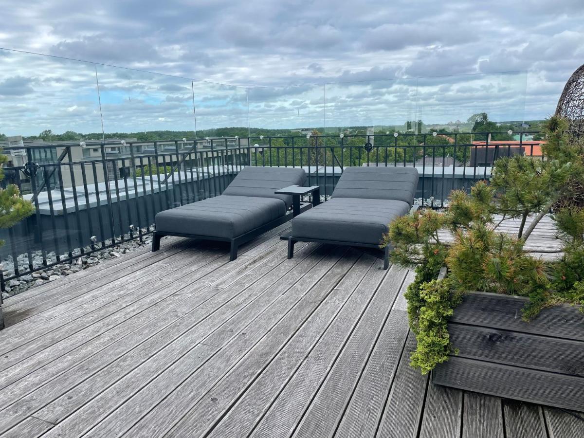 Sea View Penthouse Terrace Palanga Old Town Apartment Ngoại thất bức ảnh