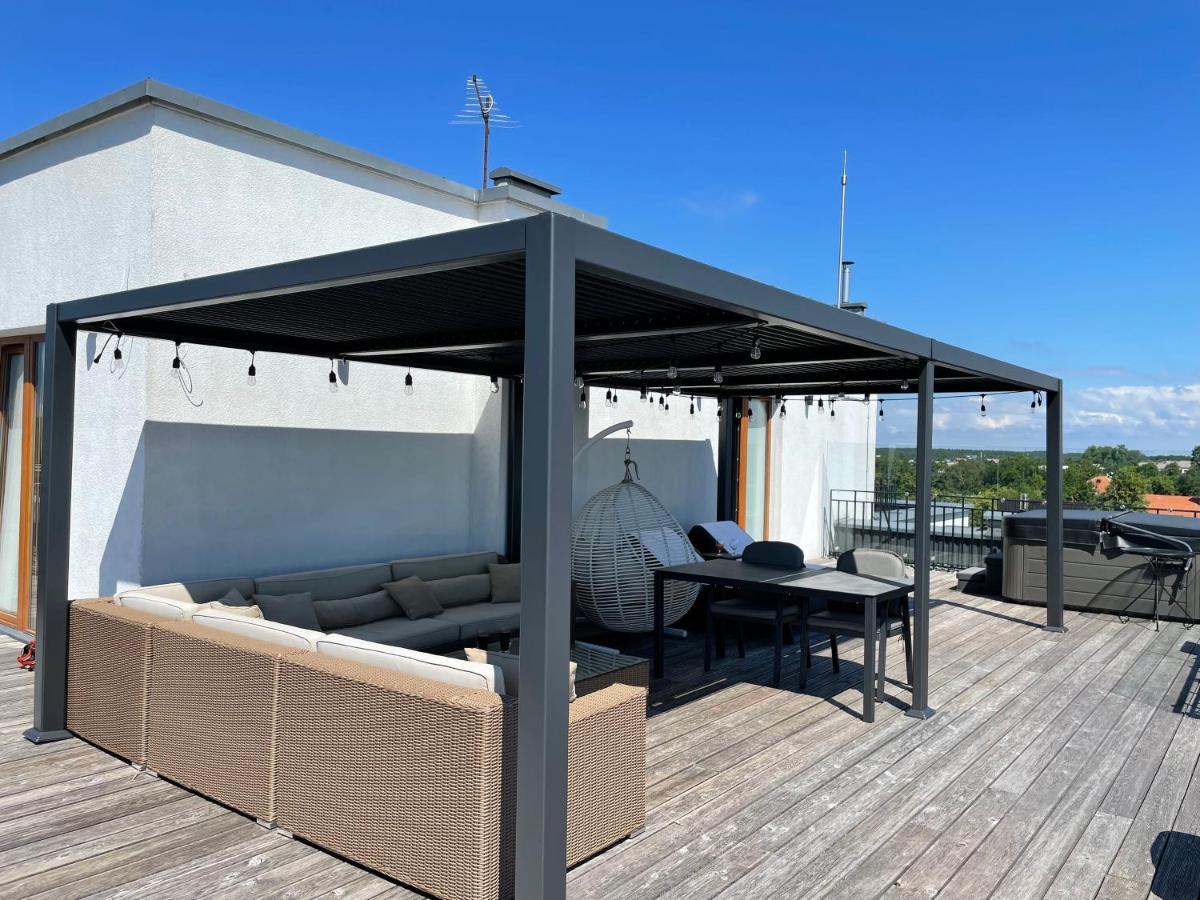 Sea View Penthouse Terrace Palanga Old Town Apartment Ngoại thất bức ảnh