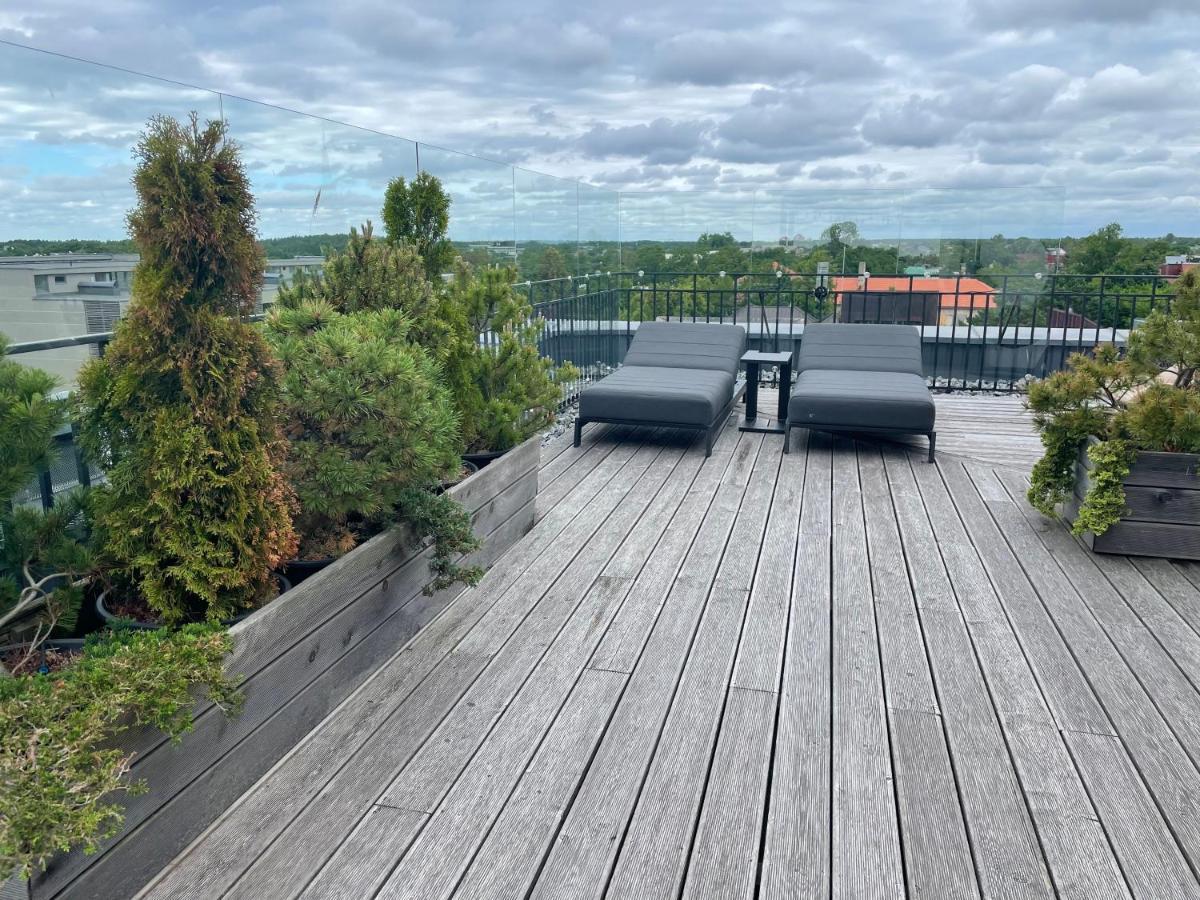 Sea View Penthouse Terrace Palanga Old Town Apartment Ngoại thất bức ảnh