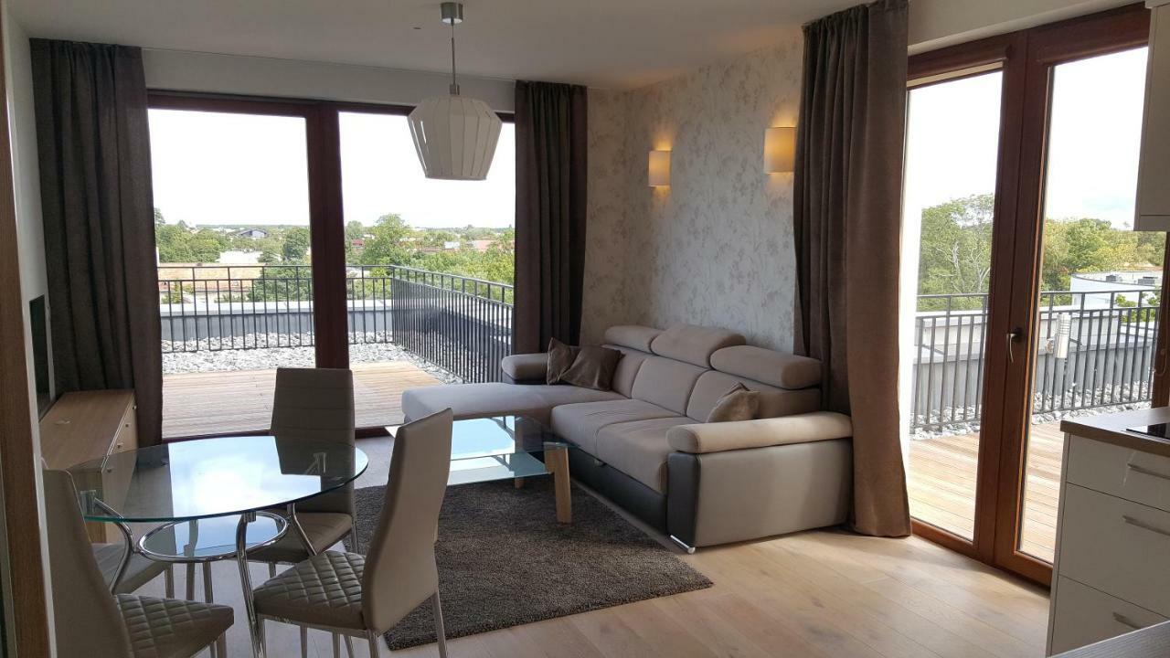 Sea View Penthouse Terrace Palanga Old Town Apartment Ngoại thất bức ảnh