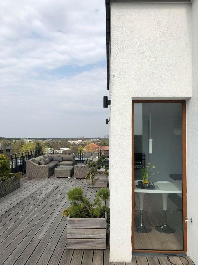 Sea View Penthouse Terrace Palanga Old Town Apartment Ngoại thất bức ảnh
