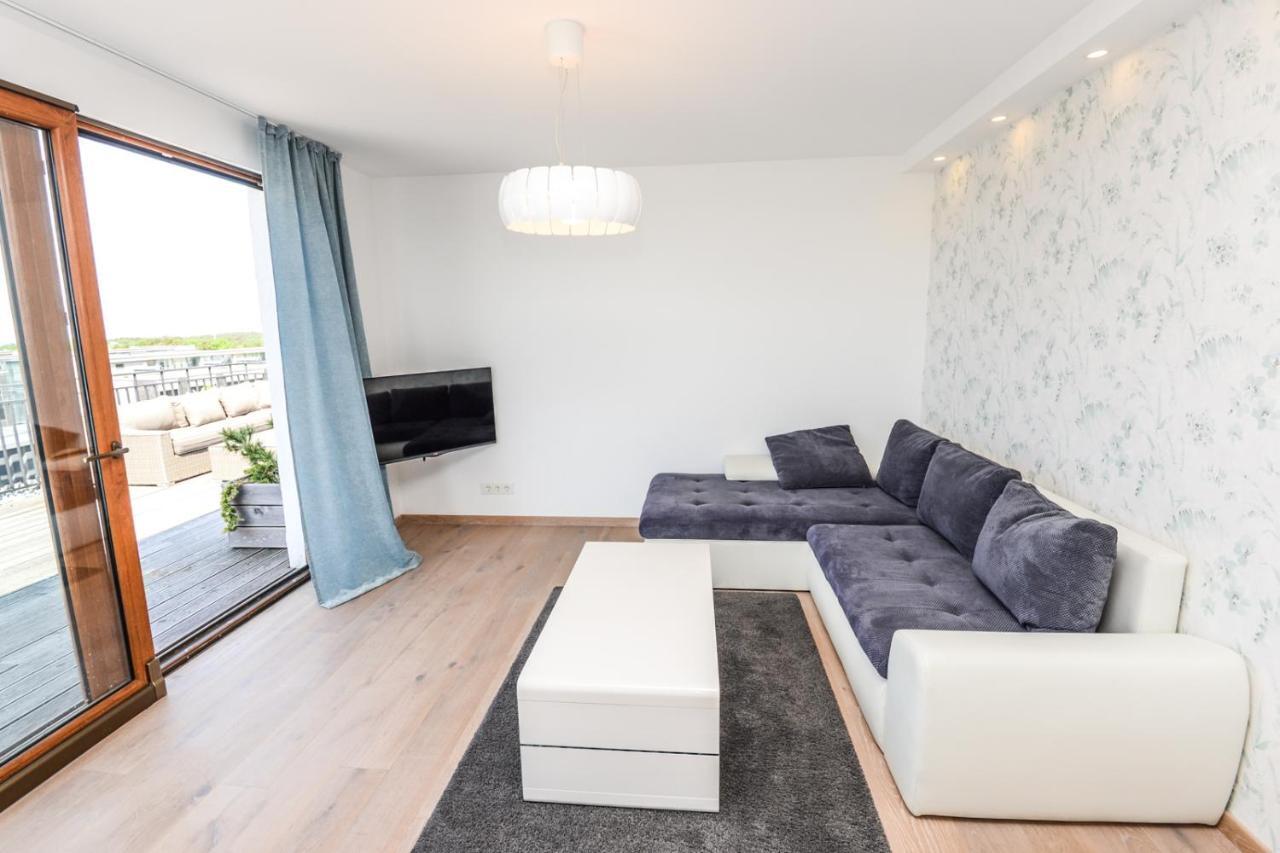 Sea View Penthouse Terrace Palanga Old Town Apartment Ngoại thất bức ảnh