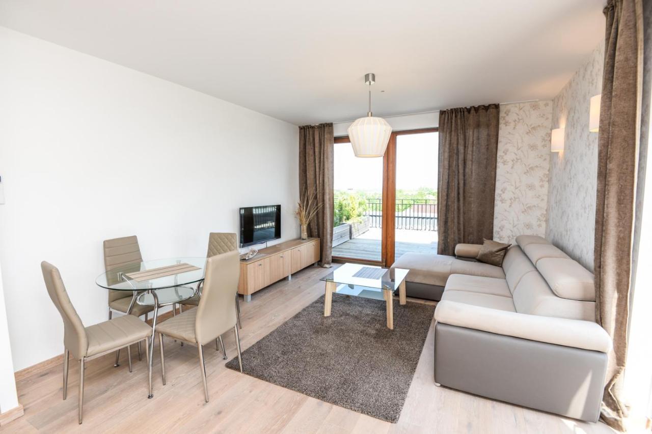 Sea View Penthouse Terrace Palanga Old Town Apartment Ngoại thất bức ảnh